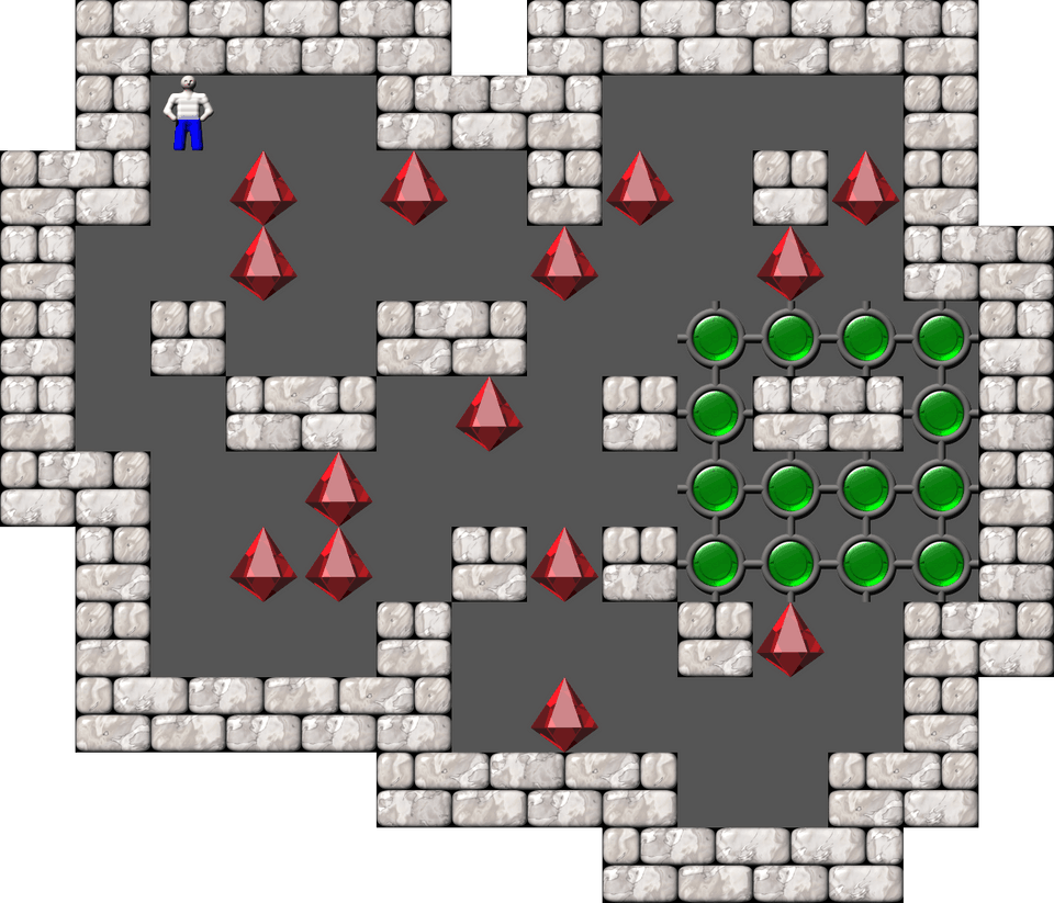 Сокобан Thinking Rabbit Arranged уровень 280